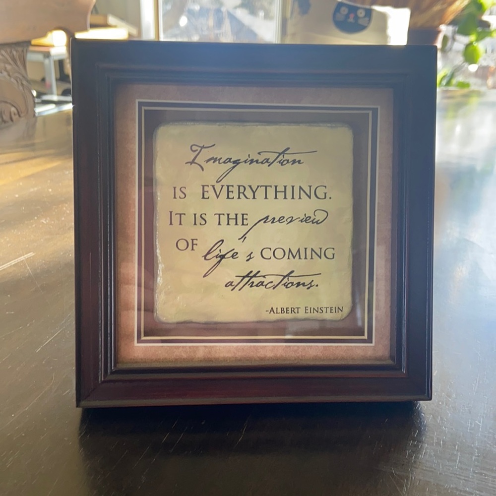 Framed quote inspiration
